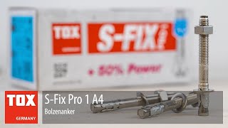 TOX Bolzenanker SFix Pro 1 A4 [upl. by Oirom516]