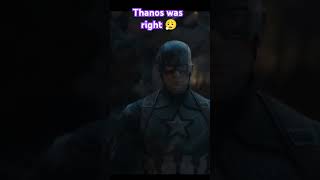 Thanos was right mcu marvel pain sad reality trend shortsfeed [upl. by Genevieve]