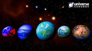 Making an 8 Star System With Habitable Life 4 Universe Sandbox [upl. by Kuebbing]