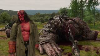 Hellboy 2019 Batalla con los tres gigantes  Escena Completa [upl. by Etteraj]