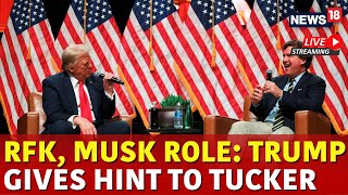 LIVE Trump Tucker Carlson Interview  Trump Carlson Major Event In Arizona  Trump Latest News N18G [upl. by Nnahtebazile]