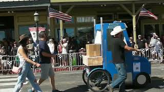 Outhouse Races Parade of racing outhouses [upl. by Cathey]