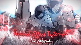 Tunnel Tutorial  Tunnel Effect Tutorial In Capcut capcutpc [upl. by Yelkrab253]