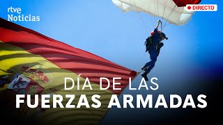 DÍA DE LAS FUERZAS ARMADAS  Los REYES presiden el DESFILE MILITAR en GRANADA  RTVE Noticias [upl. by Rehpotisrhc]