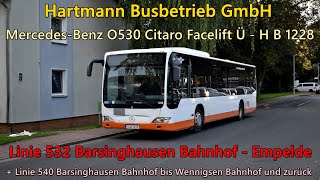 Sound Bus MercedesBenz O530 Citaro Facelift Ü von Hartmann Busbetrieb GmbH  H B 1228 ZF Ecomat [upl. by Eimia]