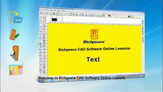 Richpeace CAD Software Online Lessons Tip of the dayText V9 [upl. by Anecusa]