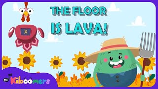 Thanksgiving Floor is Lava  The Kiboomers Preschool Songs  Brain Break Freeze Dance [upl. by Dazraf956]