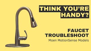 Moen MotionSense Faucet Troubleshooting [upl. by Cilka]