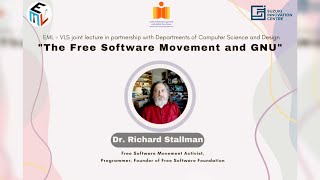 The Free Software Movement and GNU  Dr Richard Stallman at IIT Hyderabad [upl. by Miharba]