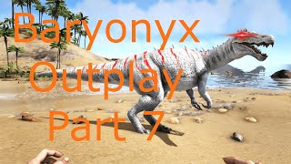 Baryonyx Outplay Part 7  Ark Survival Evolved Mesa ASE [upl. by Yenattirb]