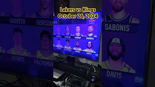 Lakers vs Kings  October 26 2024 Go go go Lakeshow [upl. by Ailaro792]