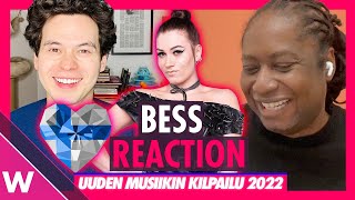 Bess  Ram Pam Pam REACTION Finland UMK 2022 [upl. by Assilaj]