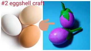 Beautiful decorative showpiece idea using Egg shellsWaste material craftEggshell Craft [upl. by Stelle934]