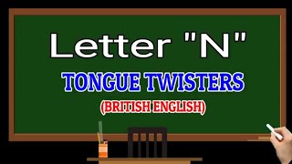 Tongue Twister  Letter N  Kids Tongue Twister  Tongue Exercise [upl. by Jardena]