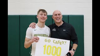 Sheboygan Lutheran Highlights vs Mayville  Casey Verhagen scores 1000 career points [upl. by Derte947]