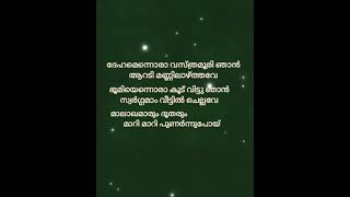 Pokunne njanum malayalamchristiansongswithlyrics malayalamchristianstatus christianfuneralsong [upl. by Evoy]