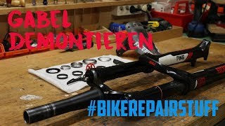 Federgabel demontieren  bikerepairingstuff  Folge 1  Jonas Heidl [upl. by Julie]