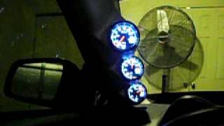 AMI CUSTOMS Triple Gauge APillar Pod Evo X  Defi Gauges Startup [upl. by Scevo]