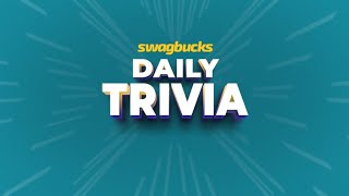 Swagbucks Daily Trivia Live Bonus Game 10420242 [upl. by Airalednac]