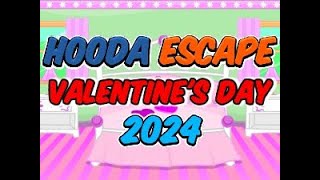 Hooda Escape Valentines Day 2024  Walkthrough  Hints  Cheats [upl. by Nirroc]