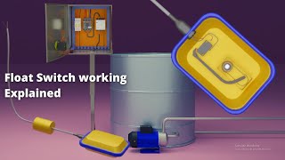 How does a float switch works  How to control water level in the tank  with float switch and pump [upl. by Anier]