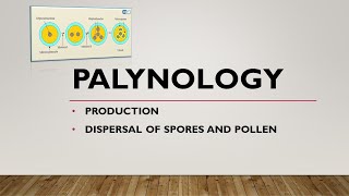 Production and Dispersal of spores and pollen Palynology UrduHindiAZ concepts guide [upl. by Ennaisoj]