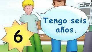 How old are you  ¿Cuántos años tienes  Calico Spanish Songs for Kids [upl. by Valentia]