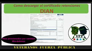 Certificado de Ingresos y Retenciones DIAN por si debe declarar renta [upl. by Dosia]