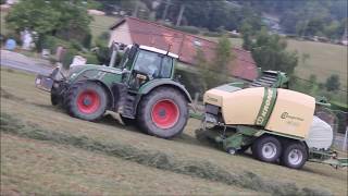 Enrubannage 2017  Fendt 720 amp Krone Comprima [upl. by Rehpotsirhcnhoj656]