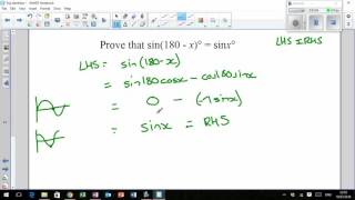 LHS Higher Mathematics  Trigonometry 7  Trig Identities [upl. by Chema862]