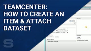 How to Create an Item and Attach Dataset in Teamcenter [upl. by Shalom]