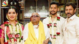 Vikrams daughter Karunanidhis grandson wedding  Akshita Tamil Celebrities Marriage [upl. by Kerri665]