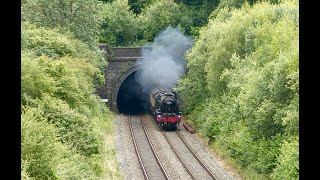 46100 Royal Scot at Brill Tunnel [upl. by Maiga728]