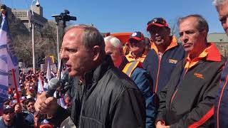 LiUNA Rally for Fairness against Schedule 14 of the Ontario Liberal Budget [upl. by Ahsrav]