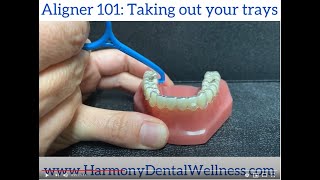 Taking out your Invisalign Trays Aligner 101 [upl. by Tap]