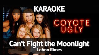 LeAnn Rimes  Can’t Fight the Moonlight Karaoke [upl. by Wivina]