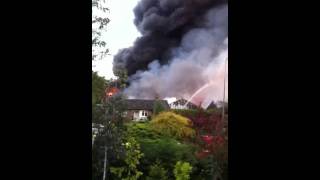 Fire at Wilmslow Garden Centre [upl. by Letnuahc629]