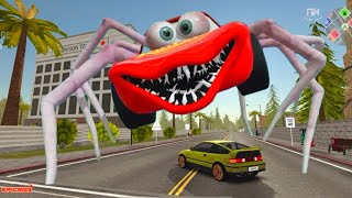 Epic Escape From Lightning McQueen Mutant Spider Eater amp Demon Spider Eater  Cars VS McQueen BeamNg [upl. by Ydok]