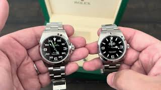 Unboxing the Rolex Explorer 224270 and Comparing it to the AirKing 126900 [upl. by Clifton]