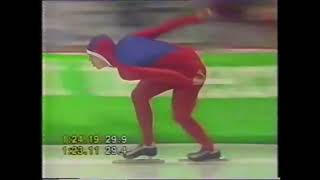 Johann Olav Koss vinner VM på skøyter 1991 i Herenveen og setter ny verdensrekord HD 720p [upl. by Drageruaeb]