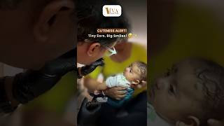 Pain FREE Baby Ear Piercing from a Dermatologist babyshorts dermatologist shorts [upl. by Floria]