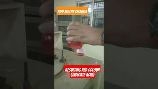 Acid test using Methyl orange indicator  shorts [upl. by Eliak880]