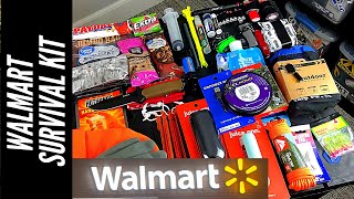 LEGIT Walmart Survival Kit Homemade amp Includes Knife Water Filter Tarp Fire 🔥 Fishing Kit [upl. by Masterson121]