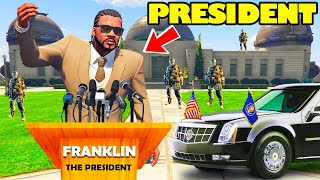 Franklin Become The Most Dangerous and Powerful PRESIDENT of Los Santos in GTA 5  SHINCHAN and CHOP [upl. by Adham494]