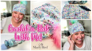 KnitLook with a Crochet Hook  Celebration Crochet Hat Pattern  FREE PATTERN [upl. by Jovia]