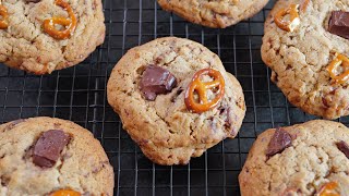 Recette des cookies pretzel chocolat qui rendent accro [upl. by Rivers]