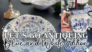 Lets Go Antiquing for Blue and White Dishes  Where Ive Been [upl. by Kancler430]