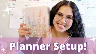 Erin Condren Monthly Planner Setup 2025  Planner Movein Tips And Tricks [upl. by Gosselin]