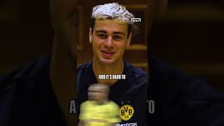 Giovanni Reyna REVEALS the SMARTEST PLAYER at BORUSSIA DORTMUND shorts BVB bundeslig [upl. by Ahsitam]