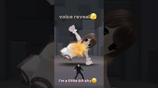 voice reveal😆roblox voicereveal viral [upl. by Llenrev973]